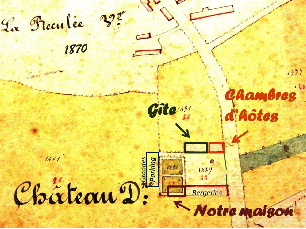 plan du Domaine de La Reculée